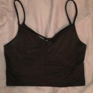 Hollister black crop top